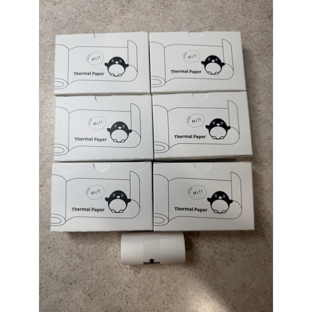 New 18 Rolls Mini Thermal Printer Sticker Paper 57 X 30mm Self Adhesive Labels N